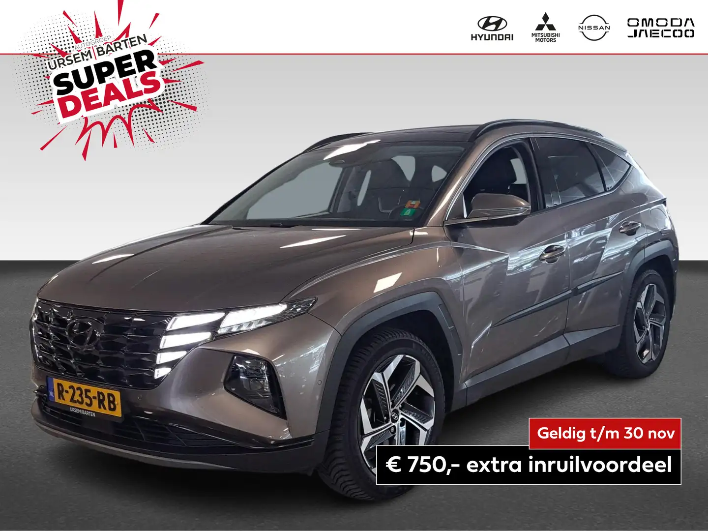 Hyundai TUCSON 1.6 T-GDI PHEV Premium Sky 4WD Inc Trekhaak Bruin - 1