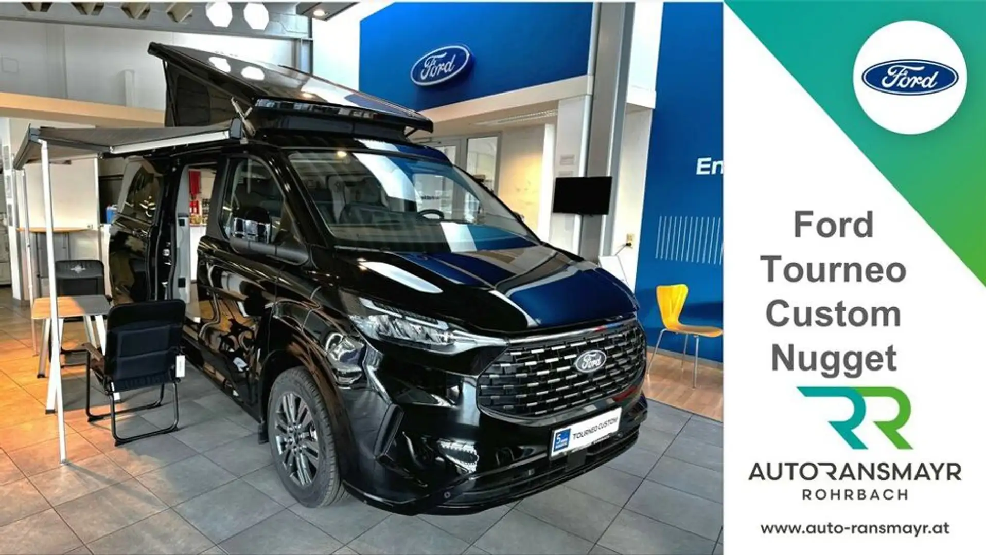 Ford Tourneo Custom NUGGET Zwart - 1