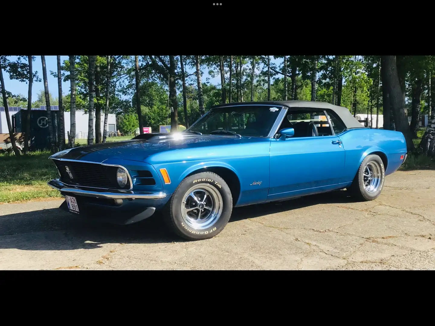 Ford Mustang cabrio Blauw - 1