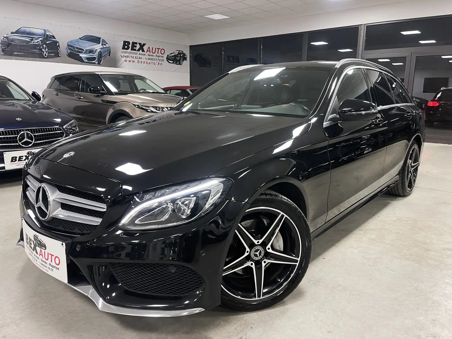 Mercedes-Benz C 220 d*1ERPRO*PACK AMG*GARANTIE*BOITEAUTO*LED*GPS*CUIR* Noir - 1