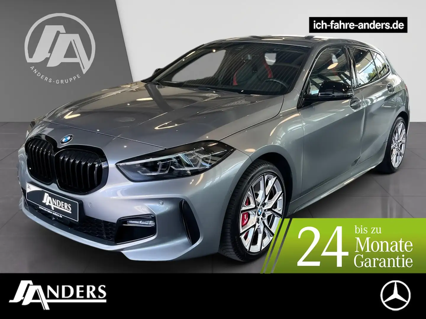 BMW 118 i M-Paket+LED+HUD+ACC+Kamera+LIVE+Navi+PDC Grigio - 1