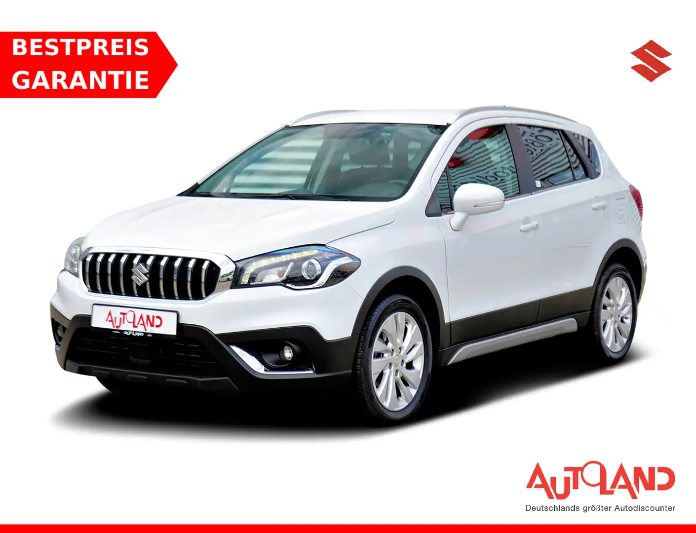 Suzuki SX4 S-Cross 1.4 Boosterjet mHev LED Kam SHZ ACC Biały - 1
