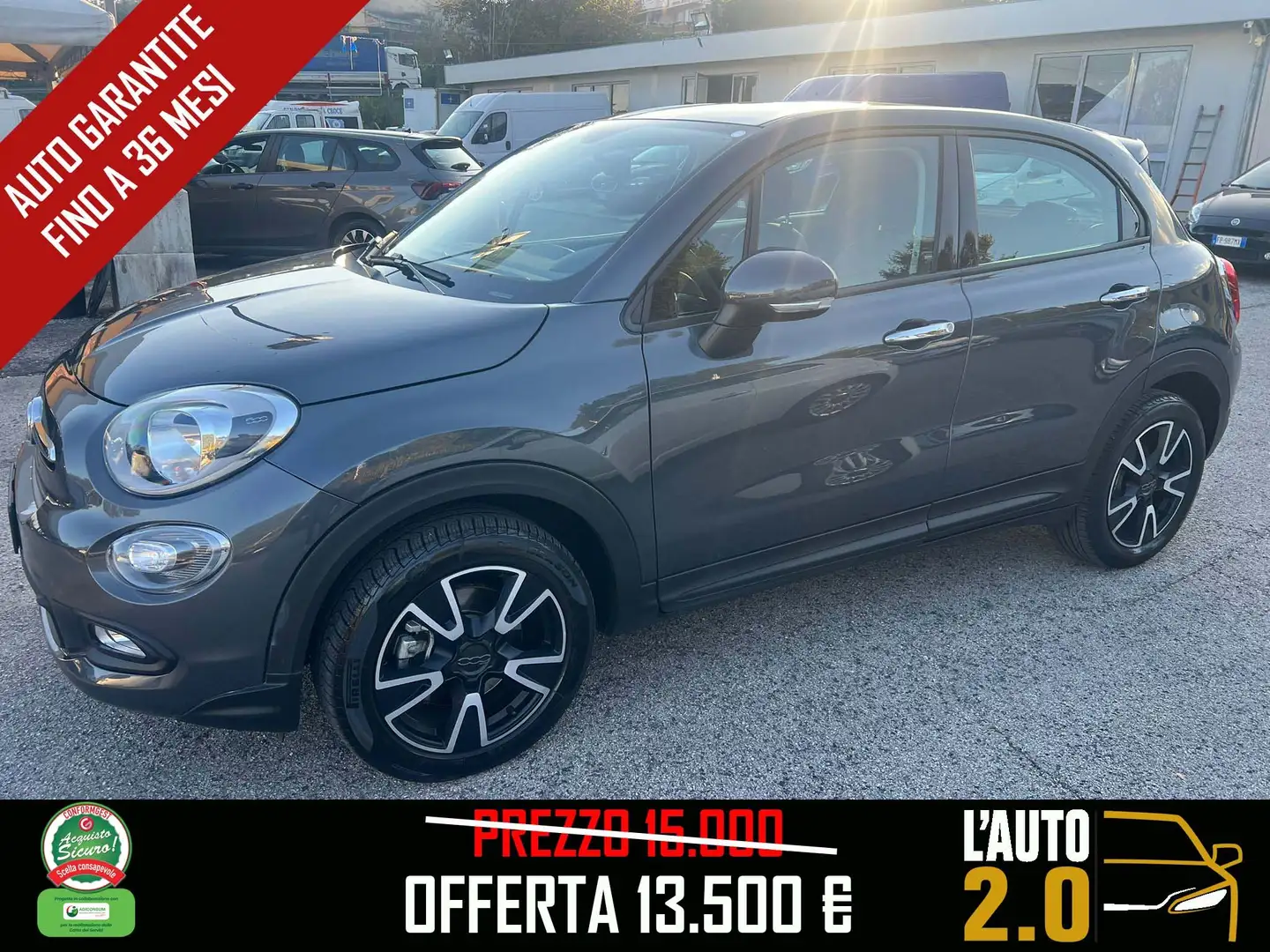 Fiat 500X 500X 1.6 e-torq Web edition 4x2 110cv Schwarz - 1