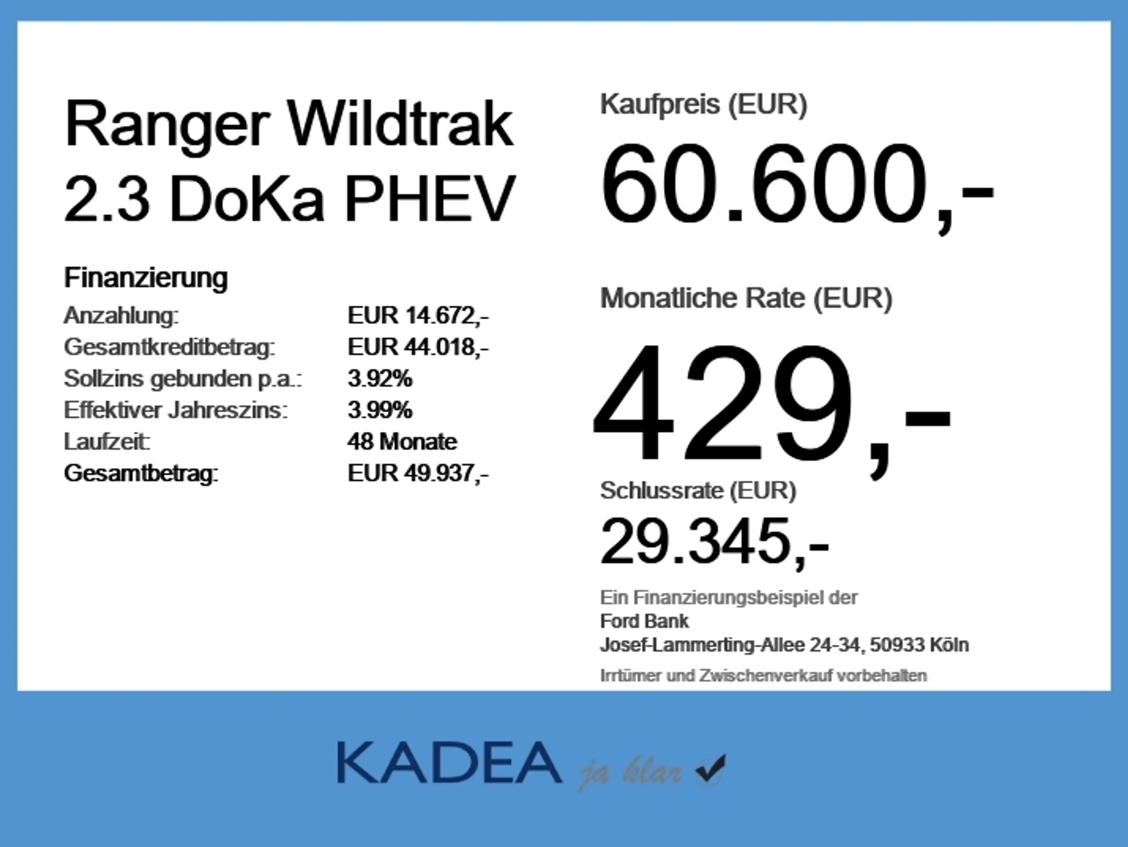 Ford Ranger Wildtrak 2.3 DoKa PHEV BLUECRUISE*iACC*360 — photo 6