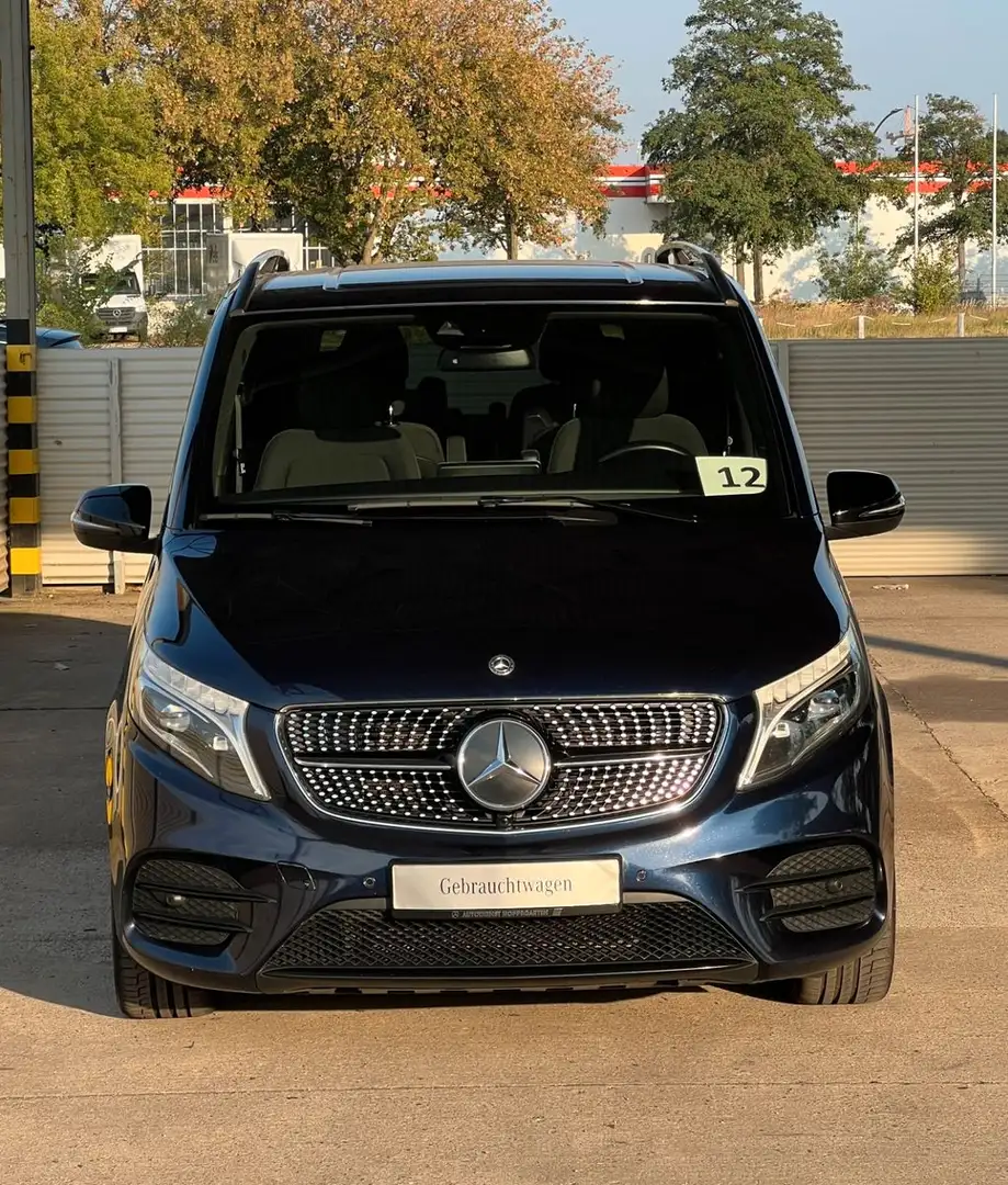 Mercedes-Benz V 300 V300 d LANG AMG-LINE NAVI DISTRONIC LED EL.TÜREN Bleu - 2