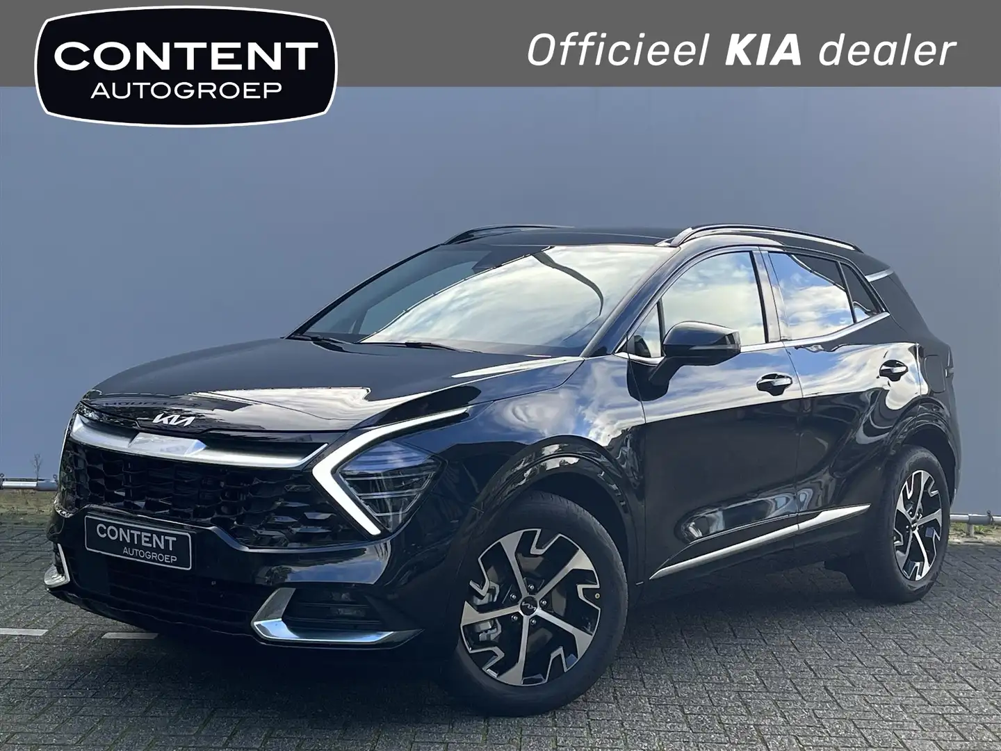 Kia Sportage 1.6 T-GDi 230pk Hybrid AT6 DynamicPlusLine | Nieuw Zwart - 1