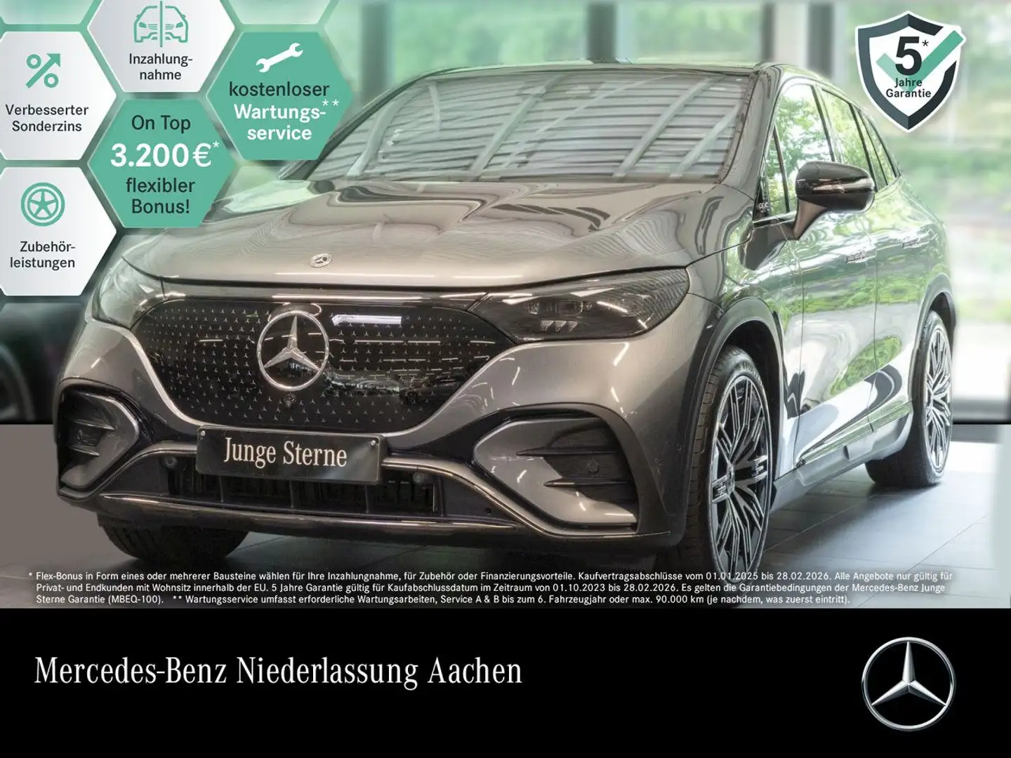 Mercedes-Benz EQE SUV EQE 350 4M AMG+NIGHT+PANO+360+AHK+BURMESTER Gri - 1