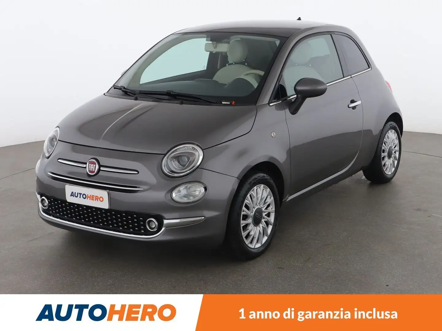 Fiat 500 1.2 Lounge Grijs - 1