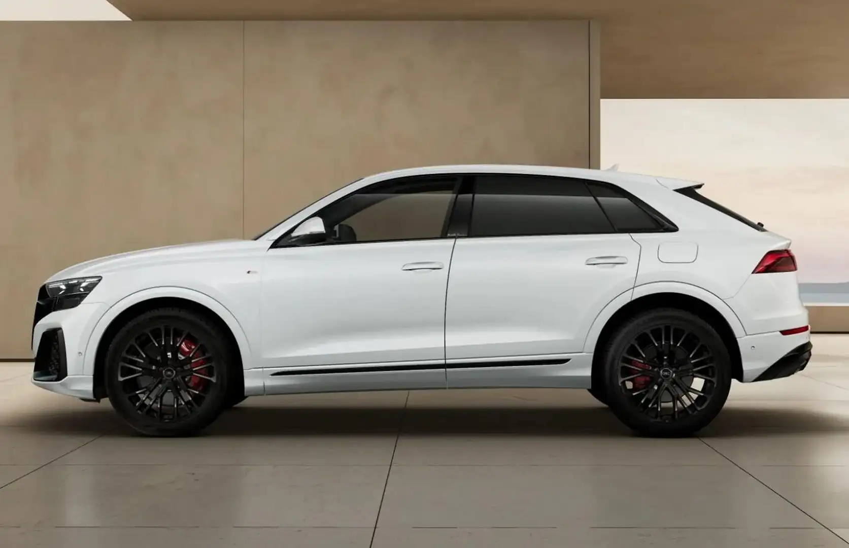 Audi Q8 S line 55 TFSI e 2xS 22Z Laser Tour Pano Stadt ... Weiß - 2