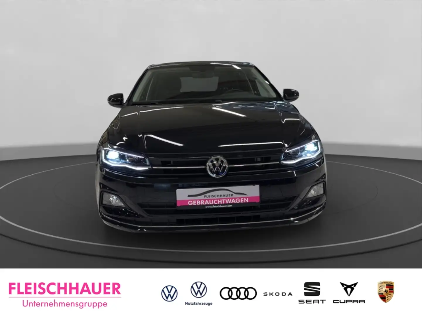 Volkswagen Polo VI Highline 1.0 TSI DSG+LED+LM+PDC+App-connect Noir - 2