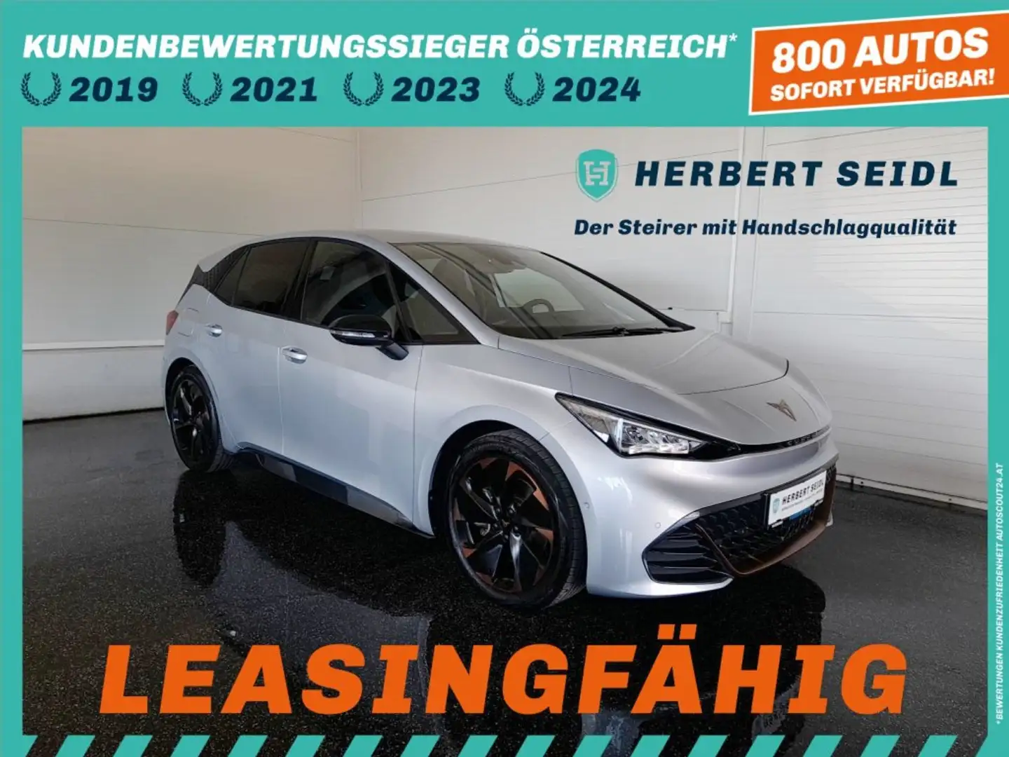 CUPRA Born E-BOOST 58/62 kWh *19 ZOLL / WÄRMEPUMPE / VOLL LED & FLA / NAVI / ACC / 360°KAMERA / TEILLEDER / KEYLESS* Grau - 1