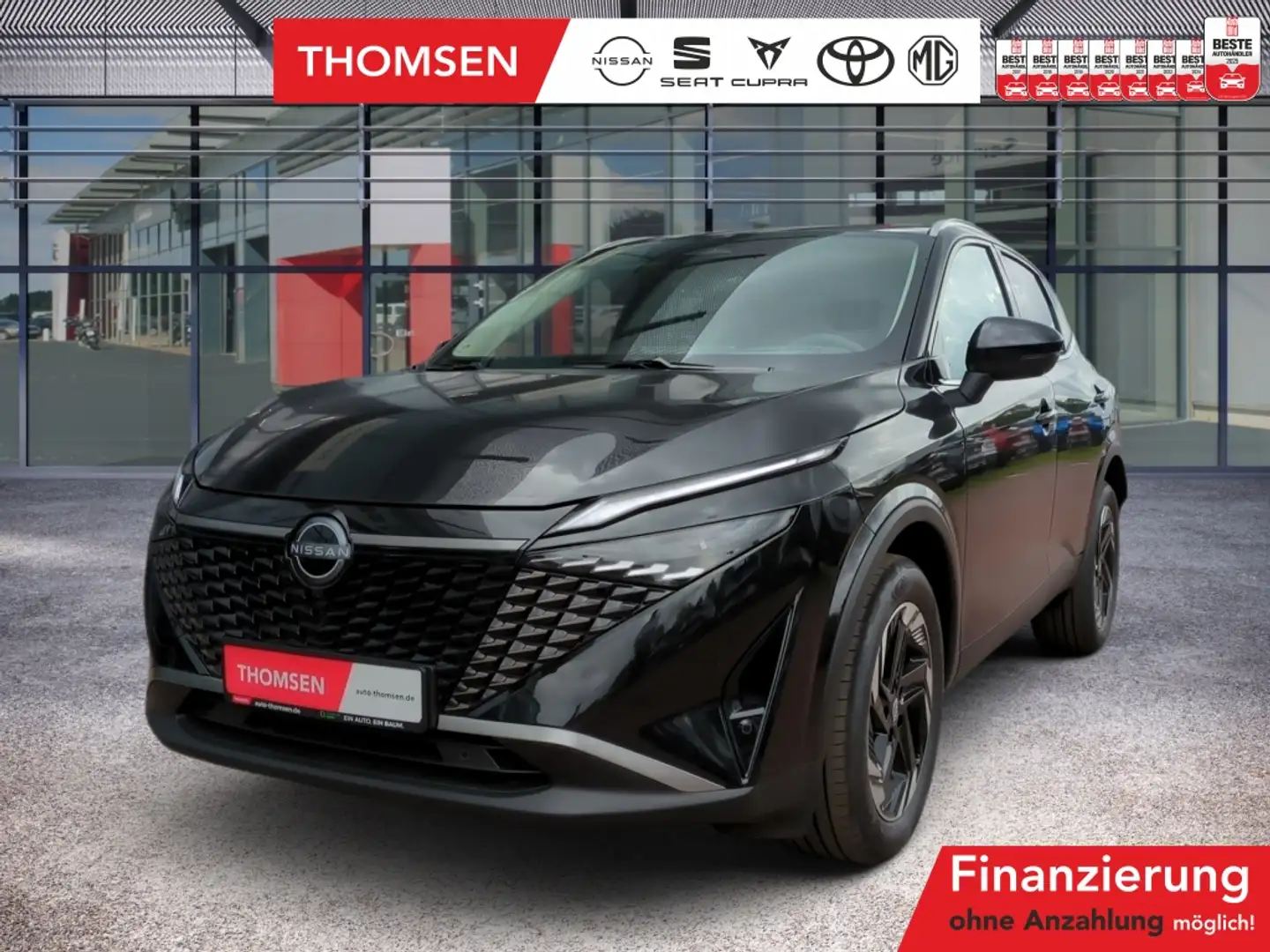 Nissan Qashqai 1.3 DIG-T MHEV N-Connecta ACC+LED+Navi Zwart - 1