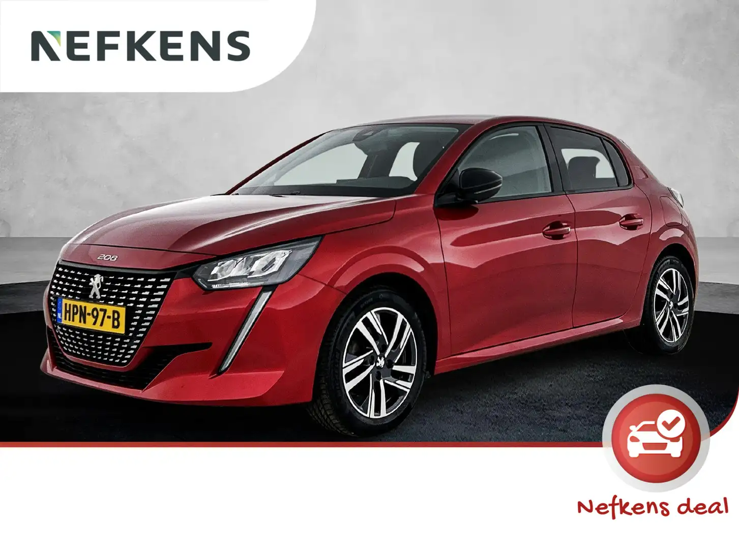 Peugeot 208 Allure 100 pk | Navigatie via Apple Carplay/Androi Rood - 1