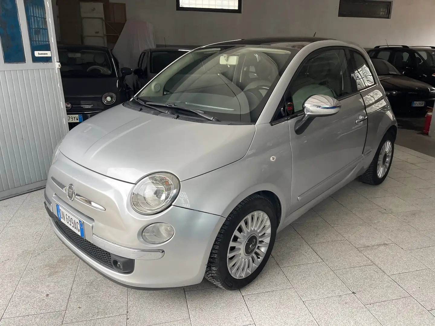 Fiat 500 500 1.3 mjt 16v Lounge 75cv Plateado - 1
