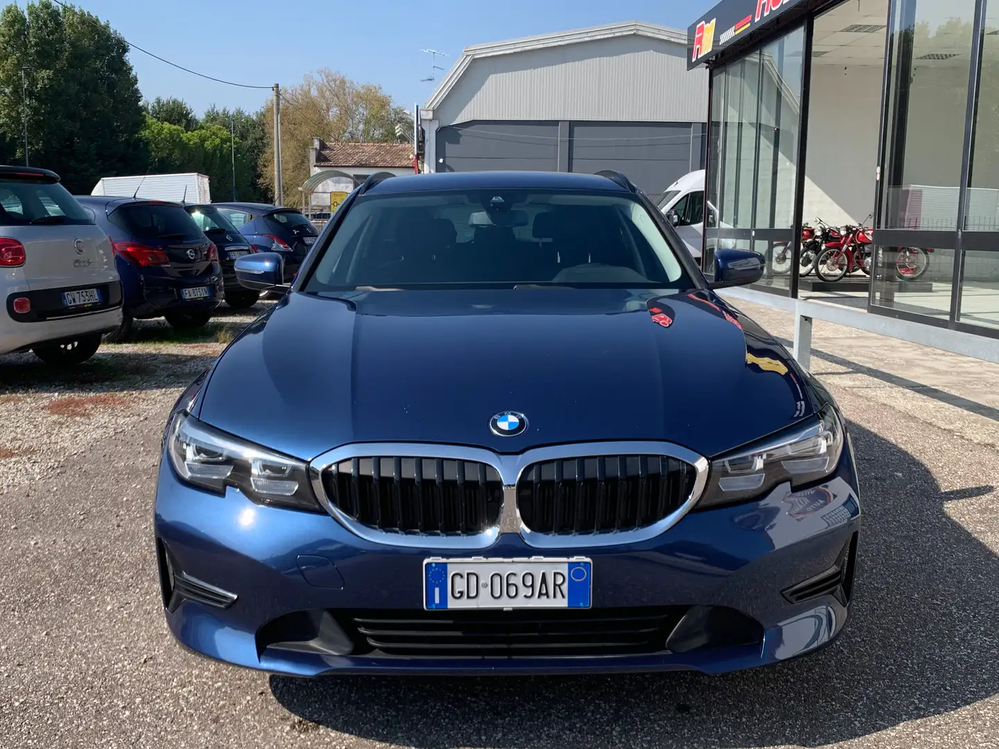 BMW 320 Serie 3 Touring 320d Touring mhev 48V xdrive auto Bleu - 2