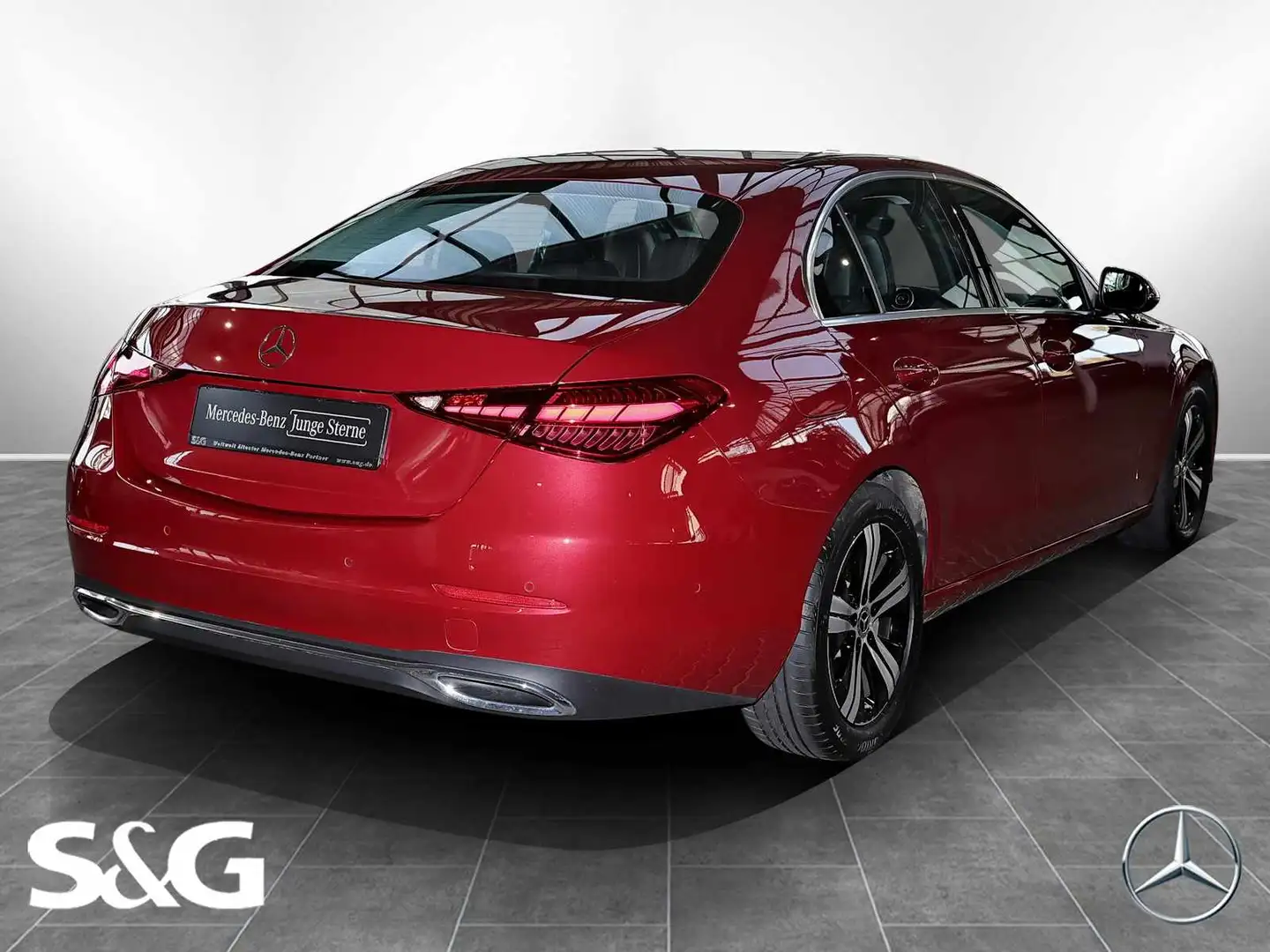 Mercedes-Benz C 180 AHK+CARPLAY+360°+SPURHALTE+MBUX+LED+17" Rot - 2