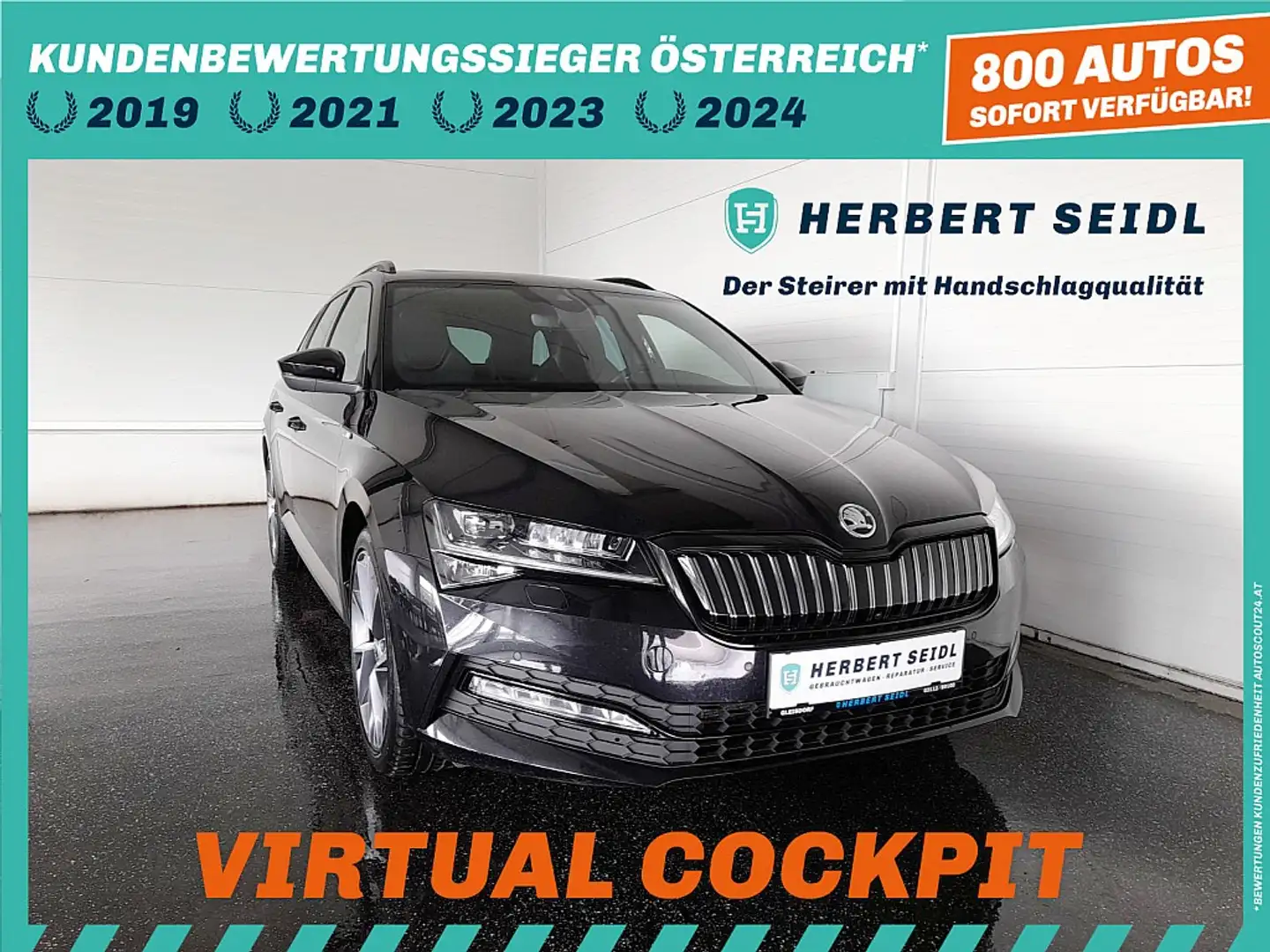 Skoda Superb Kombi SPORTLINE IV 156/218 DSG *SKY / STANDHZG ... Schwarz - 1