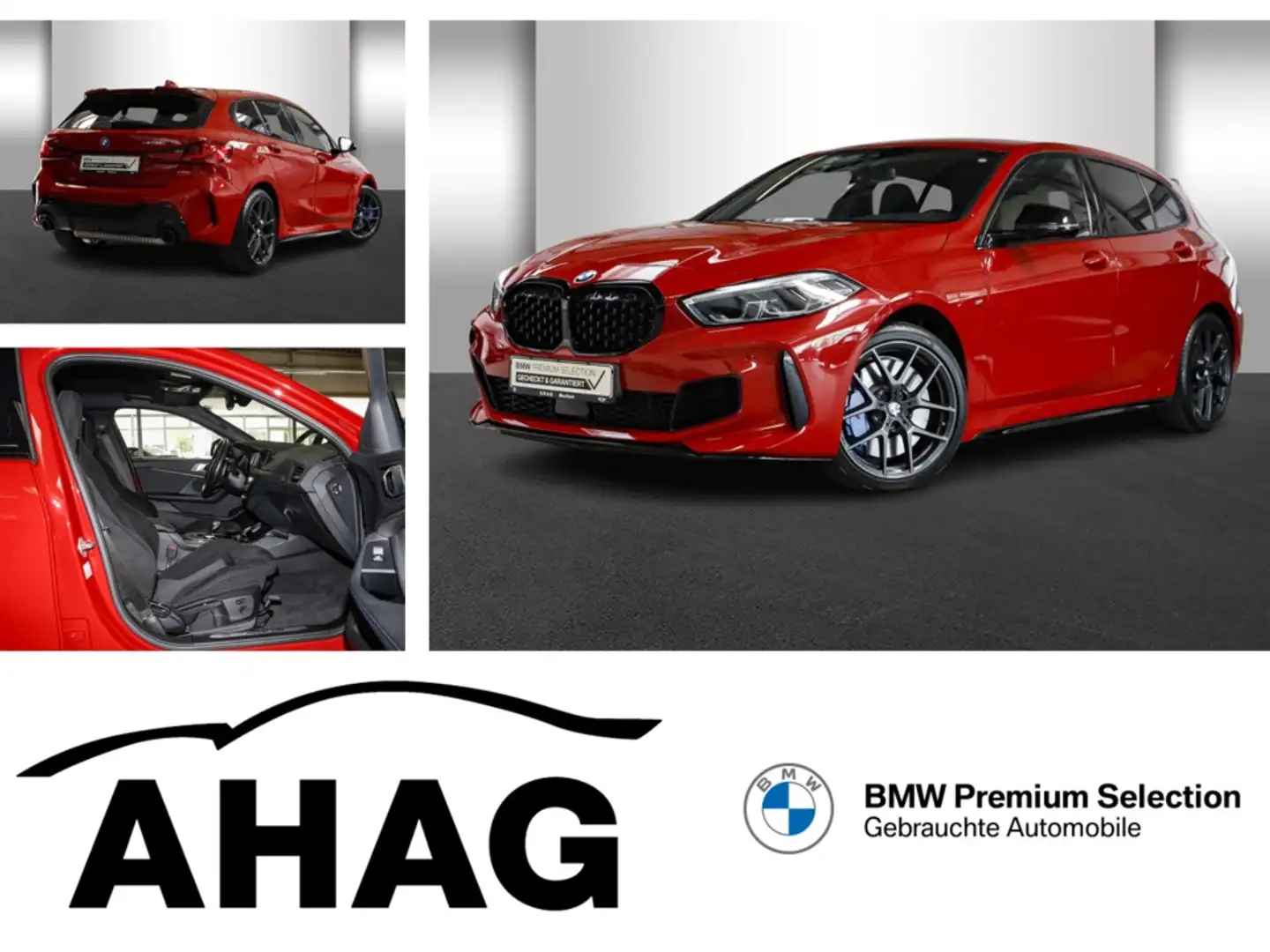 BMW 135 M135i xDrive Sport Aut. Klimaaut. Head-Up PDC Rouge - 1