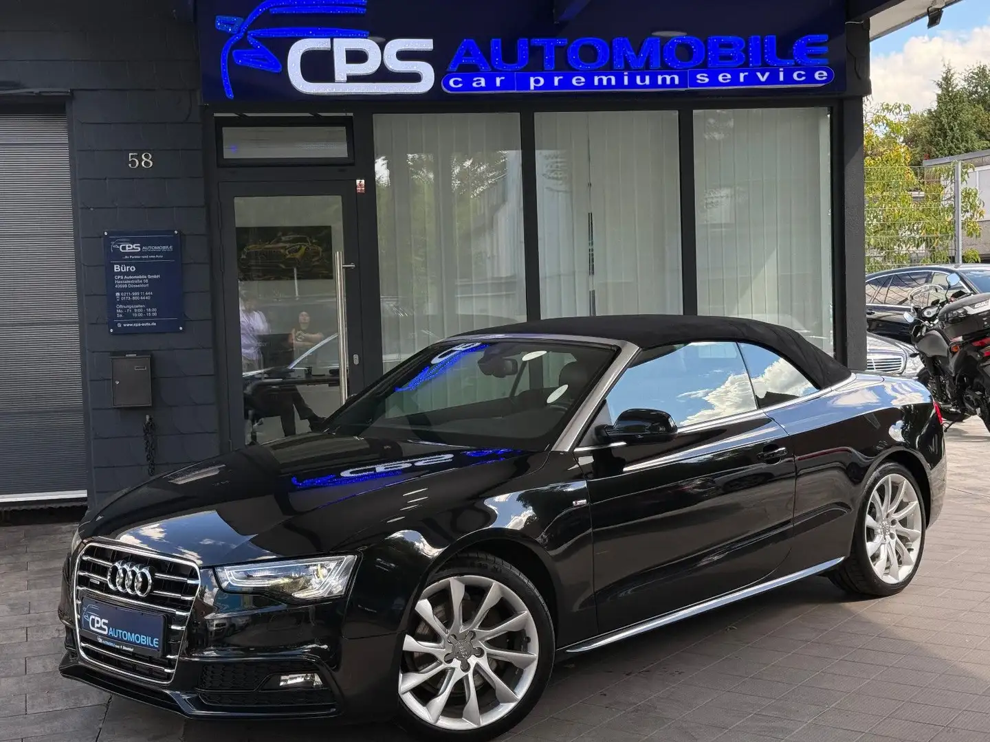 Audi A5 Cabriolet 3.0 TDI S-Line| 2 Hand | Neu TÜV Noir - 1