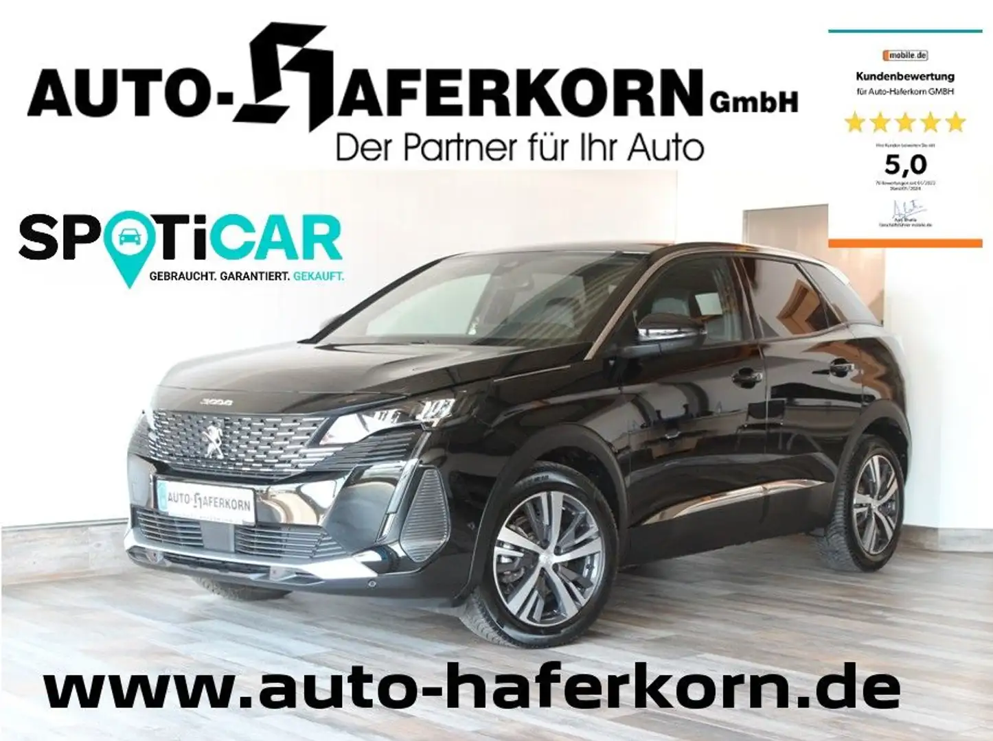 Peugeot 3008 PureTech 130 Allure Pack*LED*360°*SZHZG*DAB Schwarz - 1