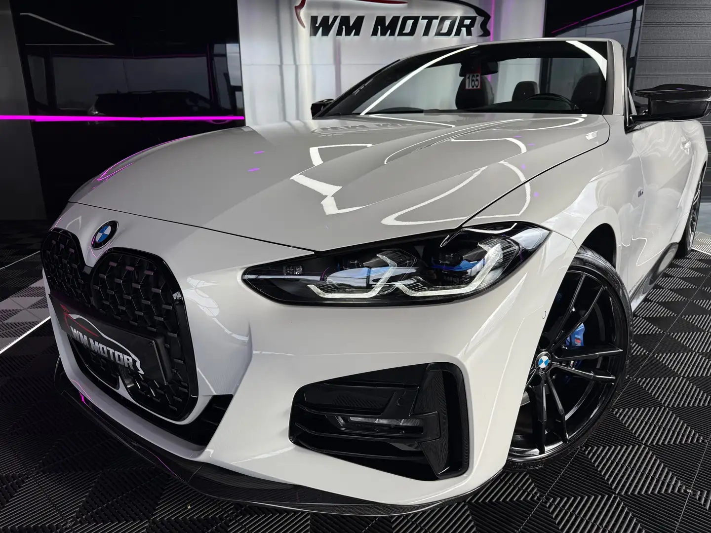 BMW 420 Cabrio 420iA PACK M-performance // CARBON // LASER Blanc - 2