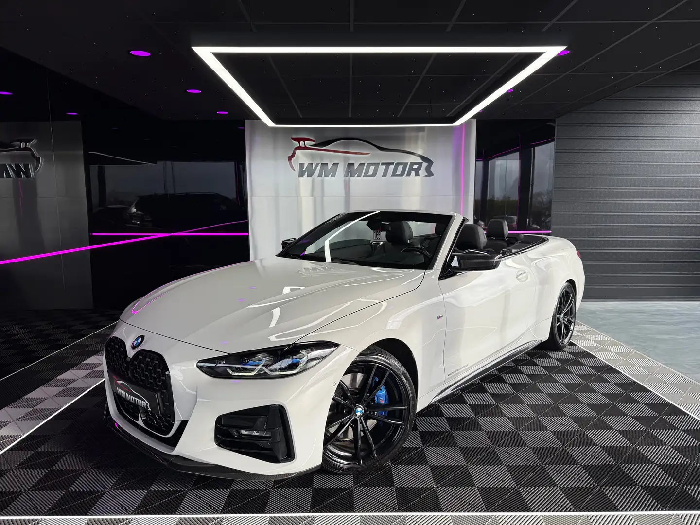 BMW 420 Cabrio 420iA PACK M-performance // CARBON // LASER Blanc - 1