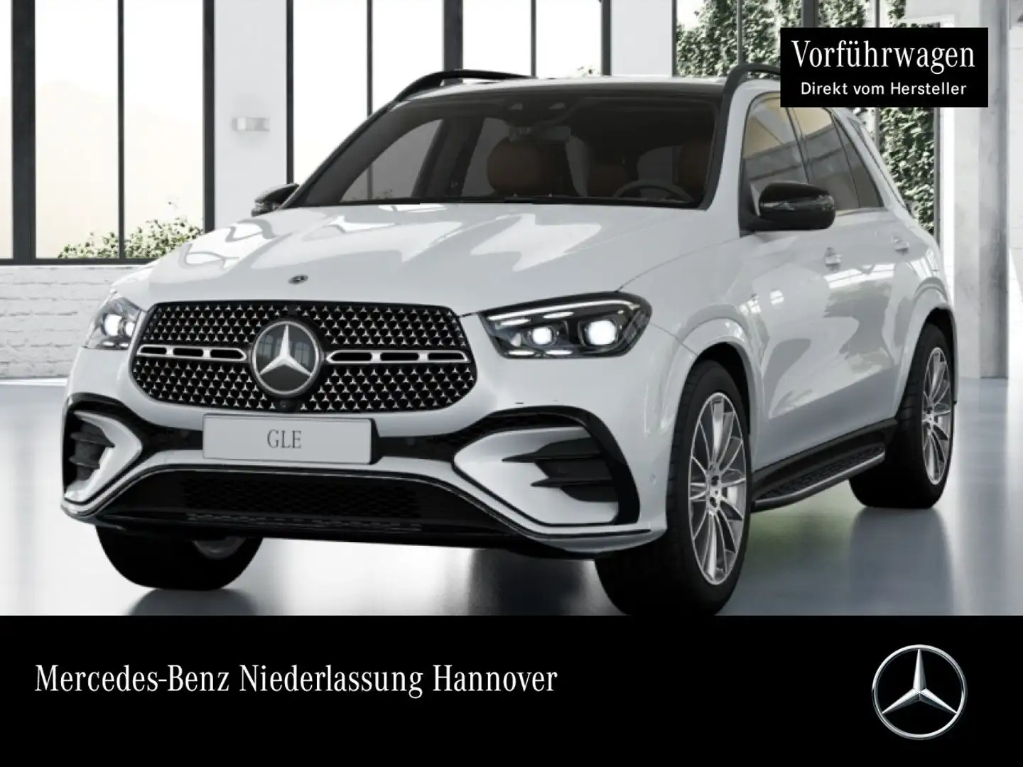 Mercedes-Benz GLE 350 de 4M AMG+NIGHT+PANO+360+AHK+MULTIBEAM+21" Blanc - 1