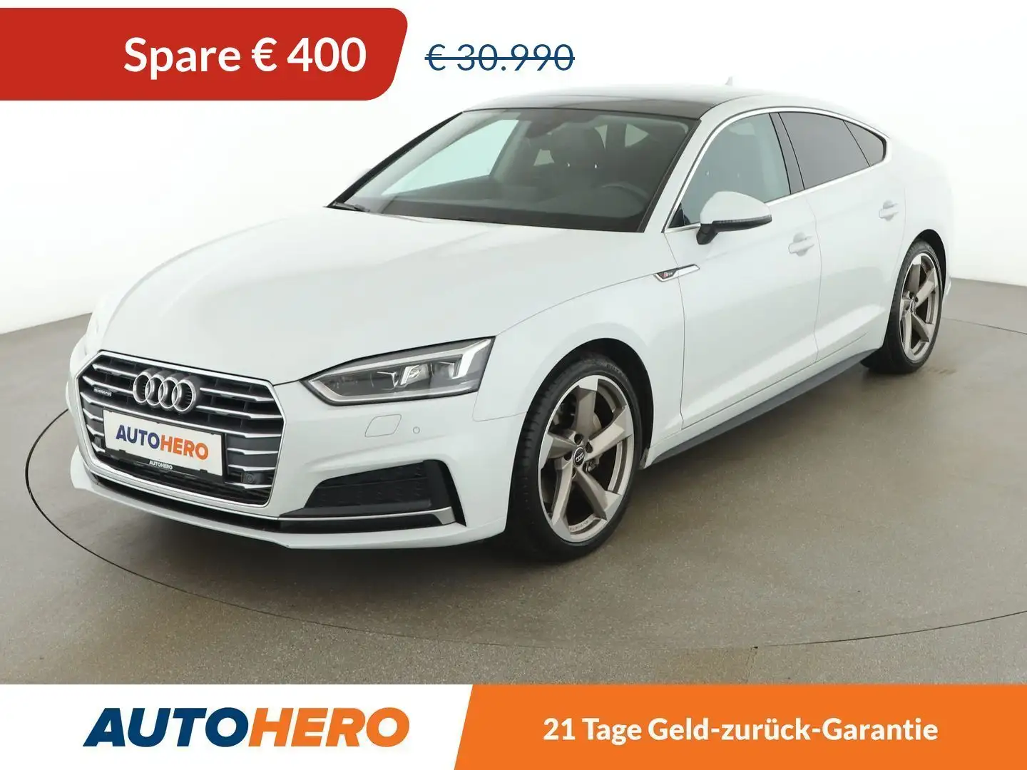 Audi A5 3.0 V6 TDI quattro Sport S-Line Aut. *LED*SPUR*TOT Weiß - 1