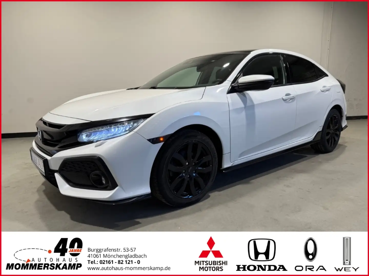 Honda Civic 1.5 Sport Plus VTEC+Panorama+Rückfahrkam.+SitzHZG+ Weiß - 1
