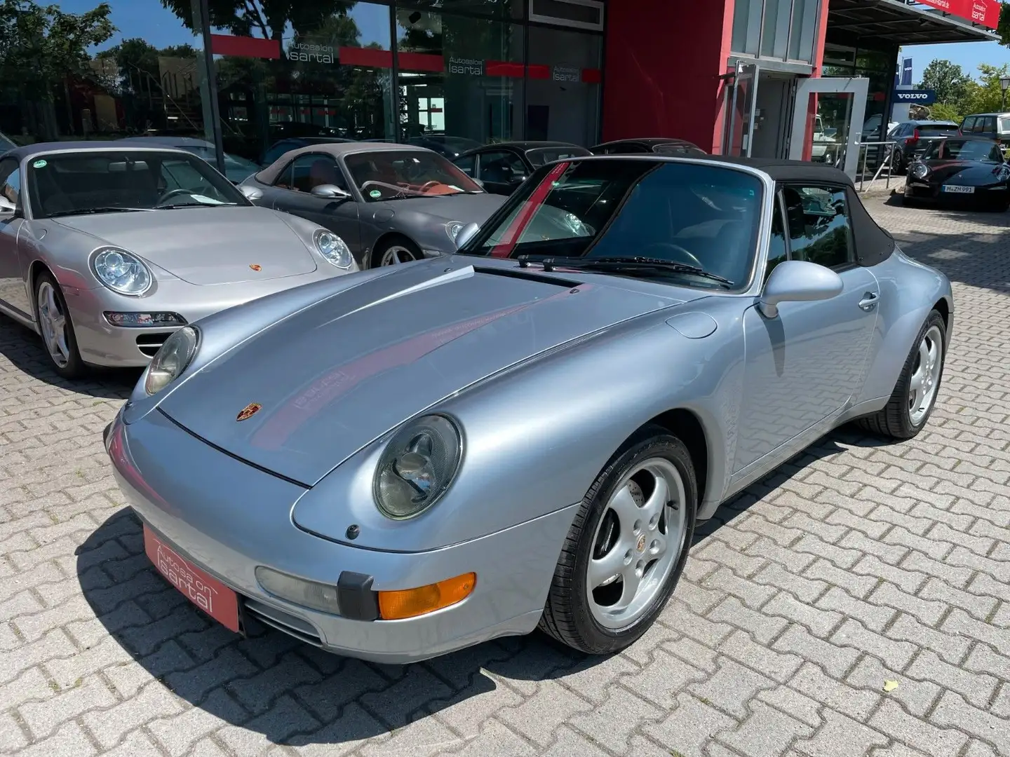 Porsche 911 993 C2 Cabrio -6 Gang- orig. 29tkm  -perfekt Zilver - 2