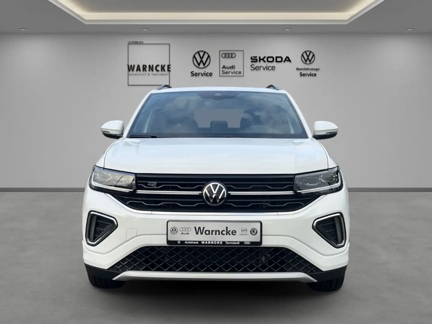 Volkswagen T-Cross 1.0 TSI R-Line DSG MATRIX ACC AHK PDC RFK SHZ LM A Weiß - 2