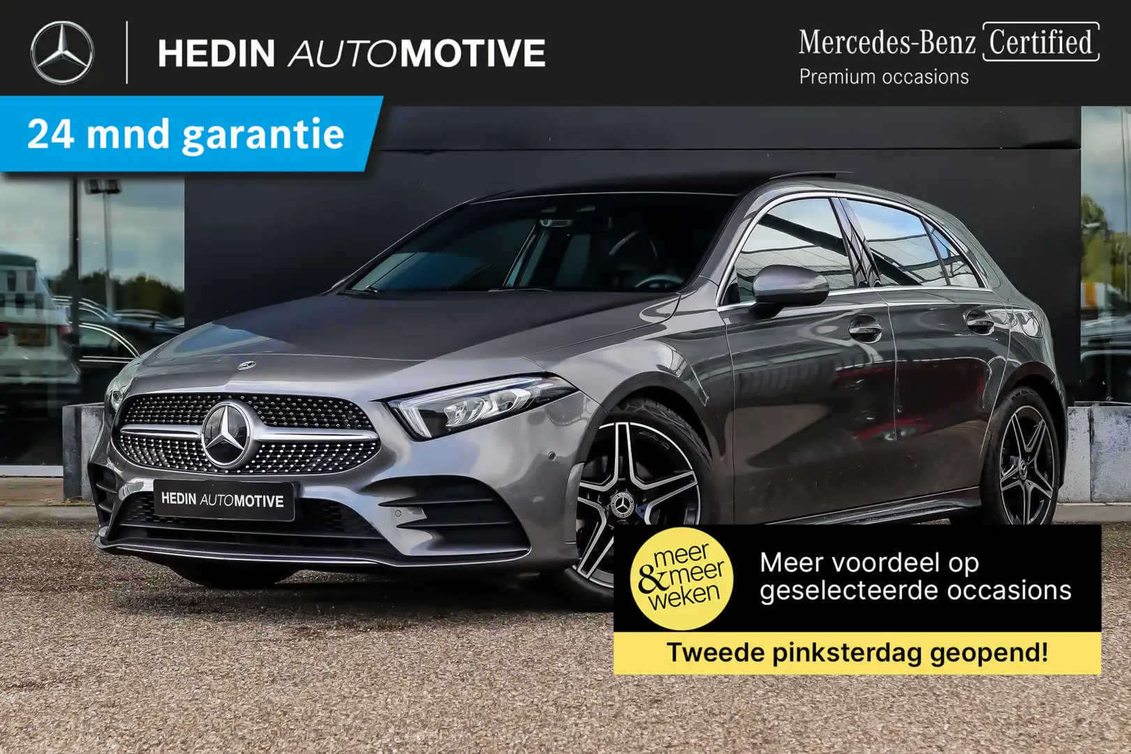 Mercedes-Benz A 200 A Automaat AMG Line | Panoramadak | Stoelverwarmin Grijs - 1