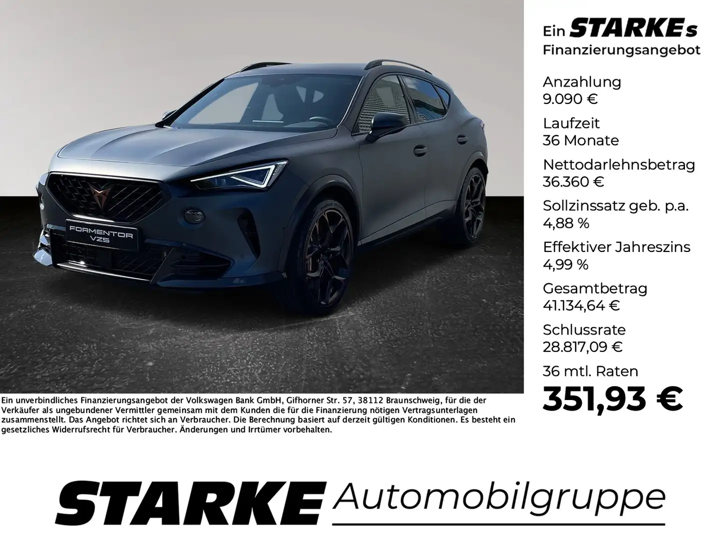 CUPRA Formentor VZ5 2.0 TSI DSG 4Drive Grau - 1