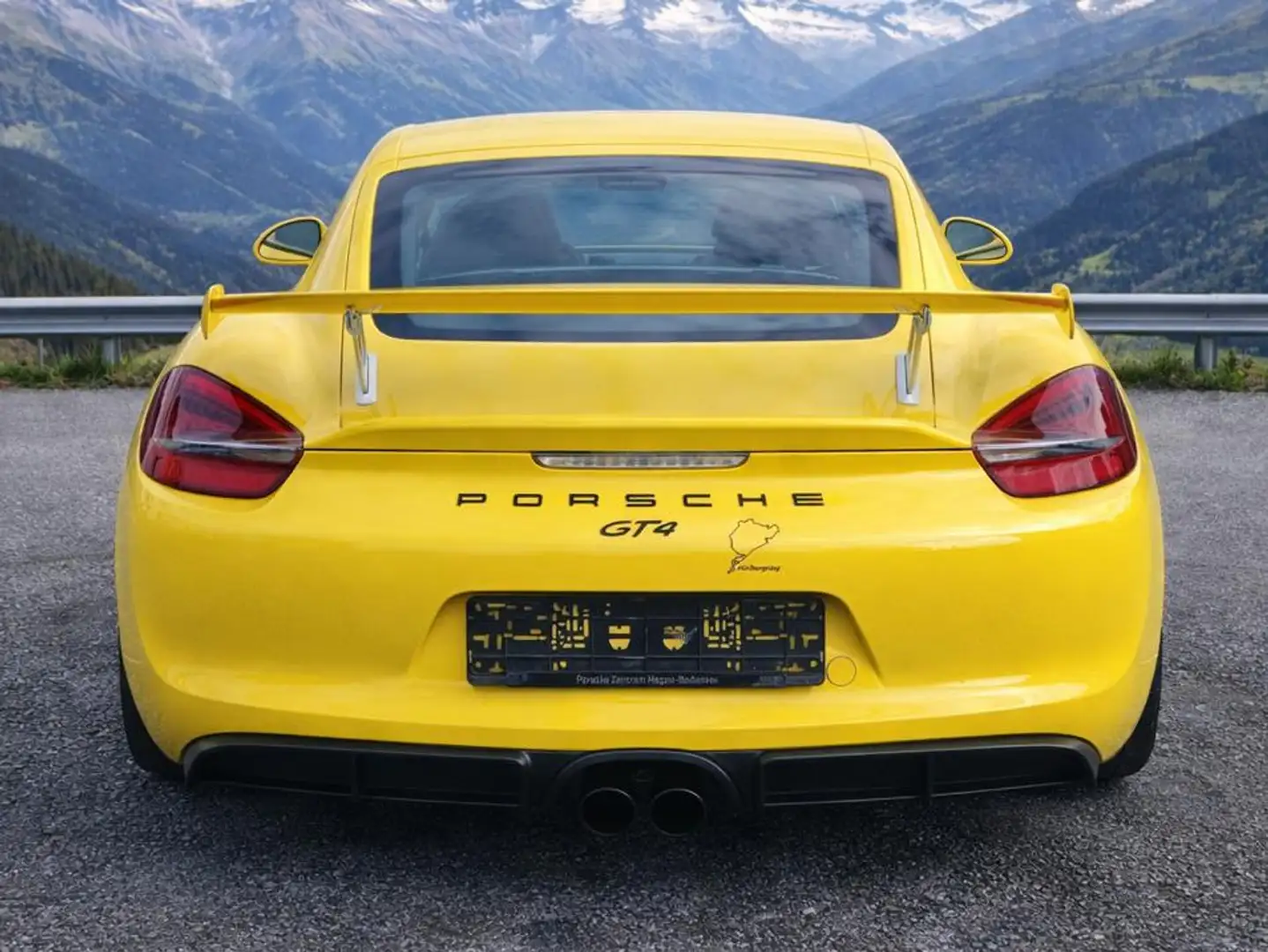 Porsche Cayman GT4 Gelb - 2