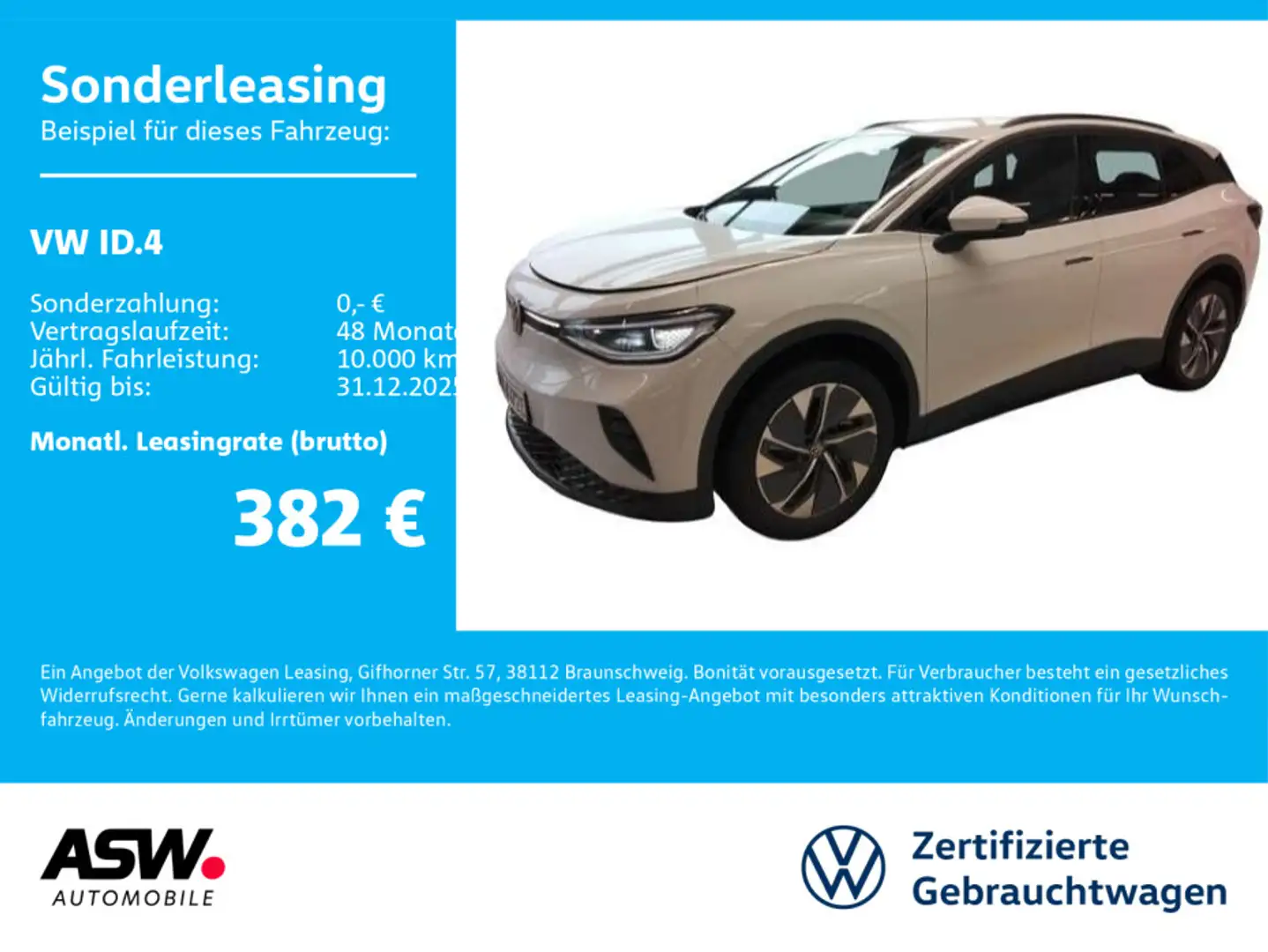 Volkswagen ID.4 Pro Navi LED Wärmepumpe Standhz AHK ACC PDC Weiß - 1