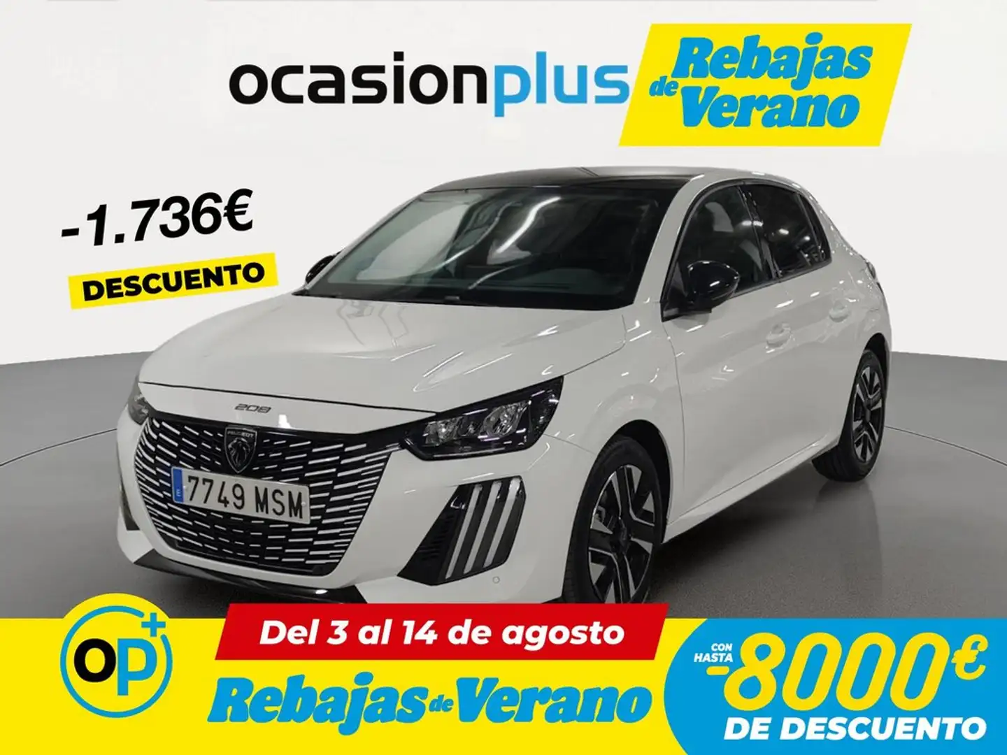 Peugeot 208 1.2 Hybrid Allure e-DCS6 100 Blanco - 1