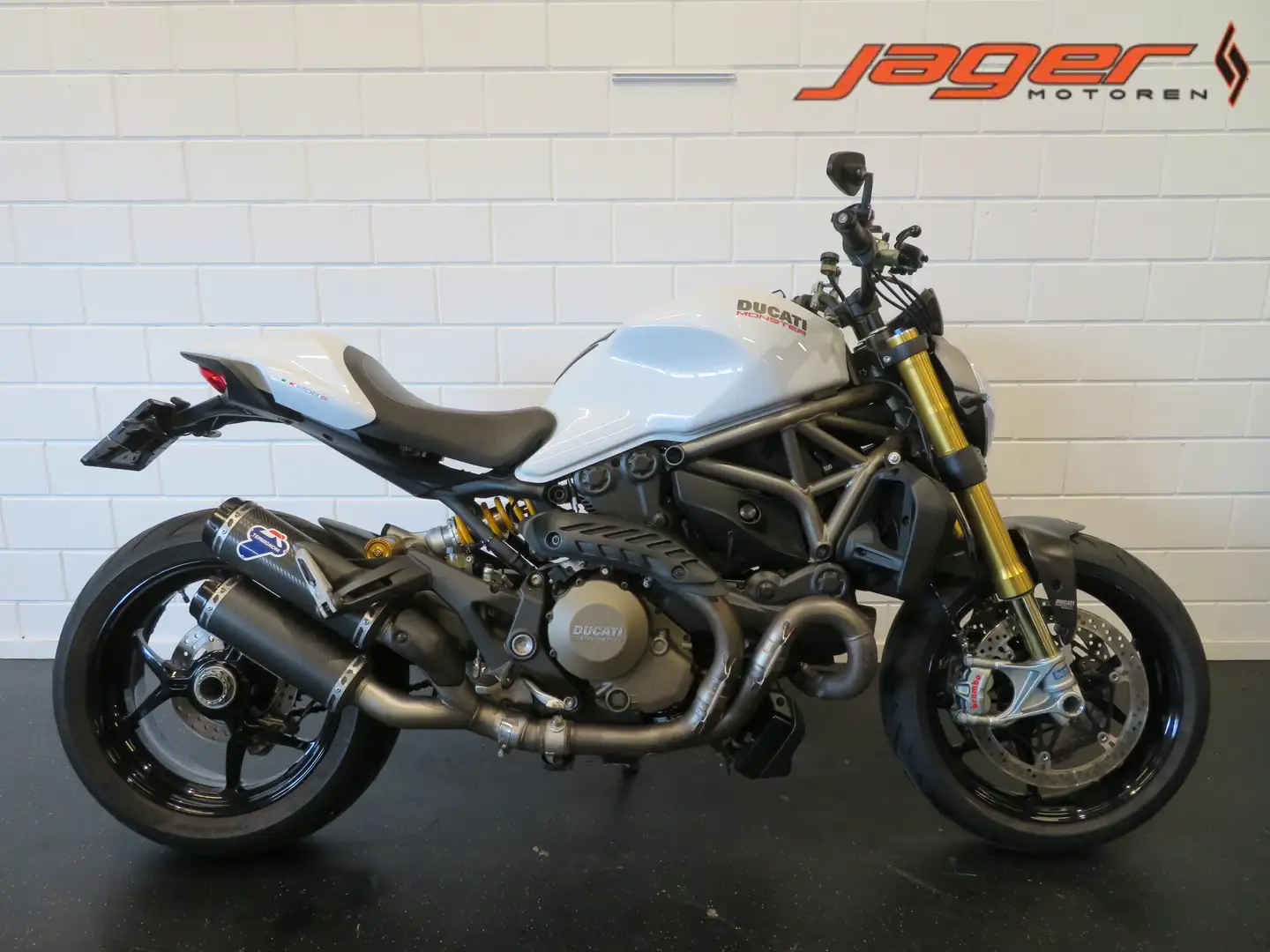 Ducati Monster 1200 S NIEUWSTAAT! TERMINO Wit - 1