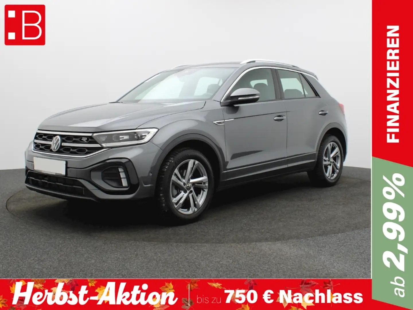Volkswagen T-Roc 1.5 TSI DSG R-Line PANO NAVI IQ.LIGHT KAMERA Grau - 1