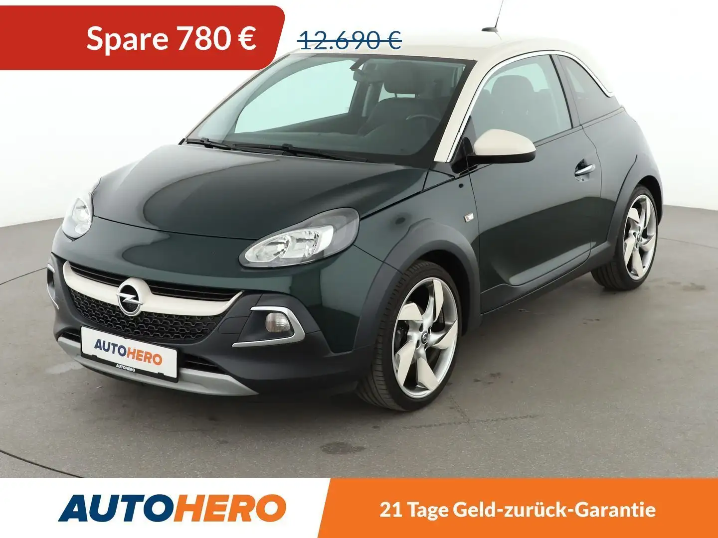 Opel Adam 1.4 Rocks*SHZ*LHZ*KLIMA*TEMPO*GARANTIE*ALU* Grün - 1