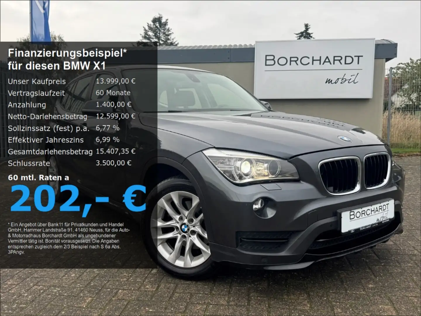BMW X1 sDrive 18i 2.0*Navi*Kamera*AHK*ALU*Tempo* Gris - 1