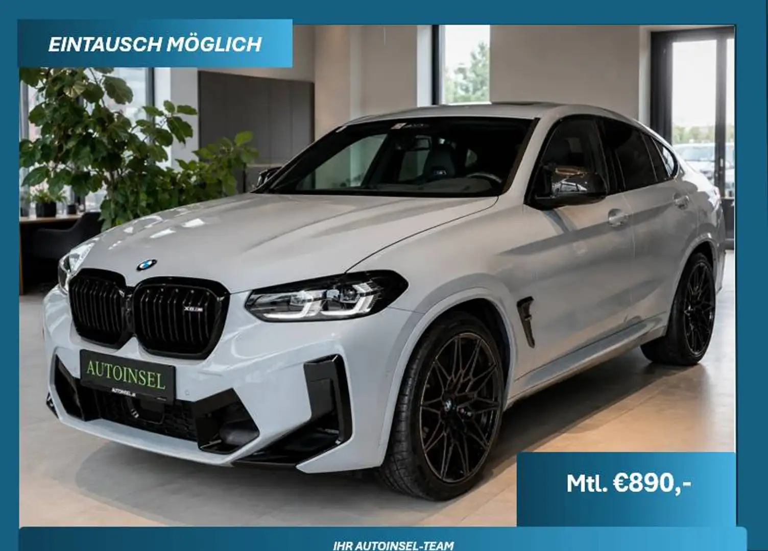 BMW X4 M Competition Leasingfähig-Carbon-Head-Up Grau - 1