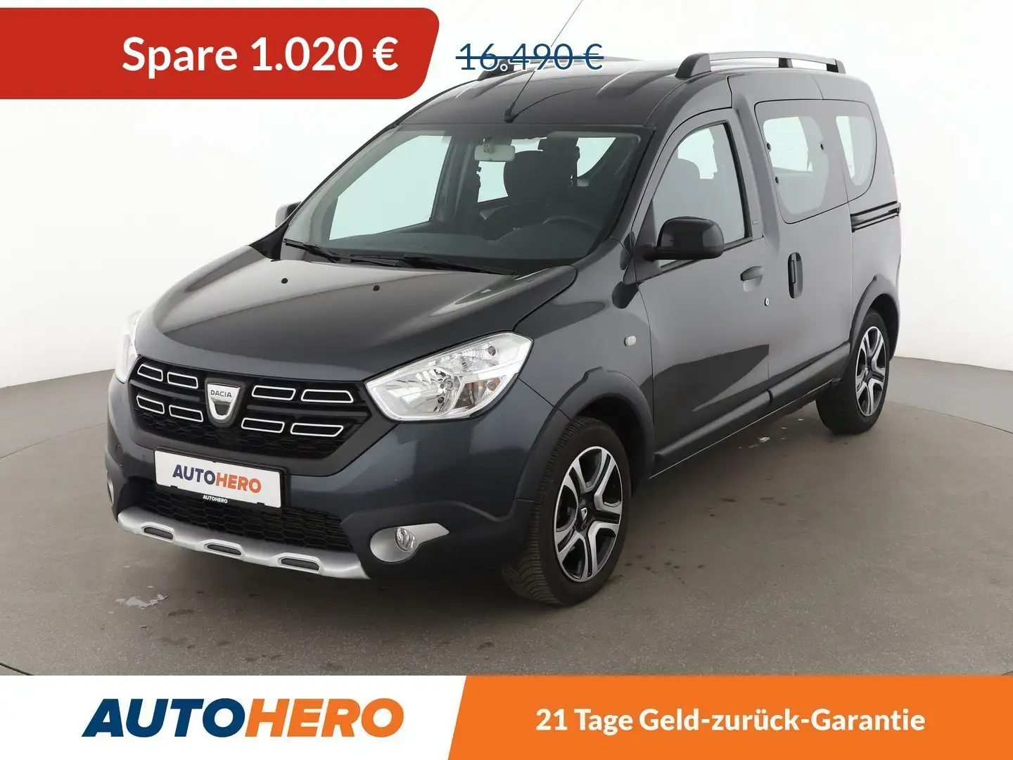 Dacia Dokker 1.2 TCe Stepway Celebration*NAVI*CAM*PDC*SHZ*KLIMA Grau - 1