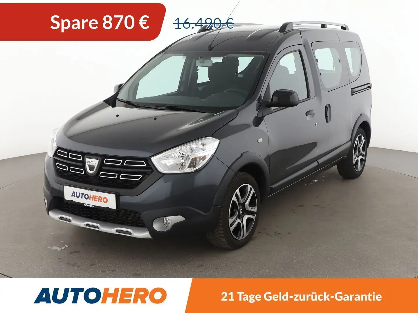 Dacia Dokker 1.2 TCe Stepway Celebration*NAVI*CAM*PDC*SHZ*KLIMA Grau - 1