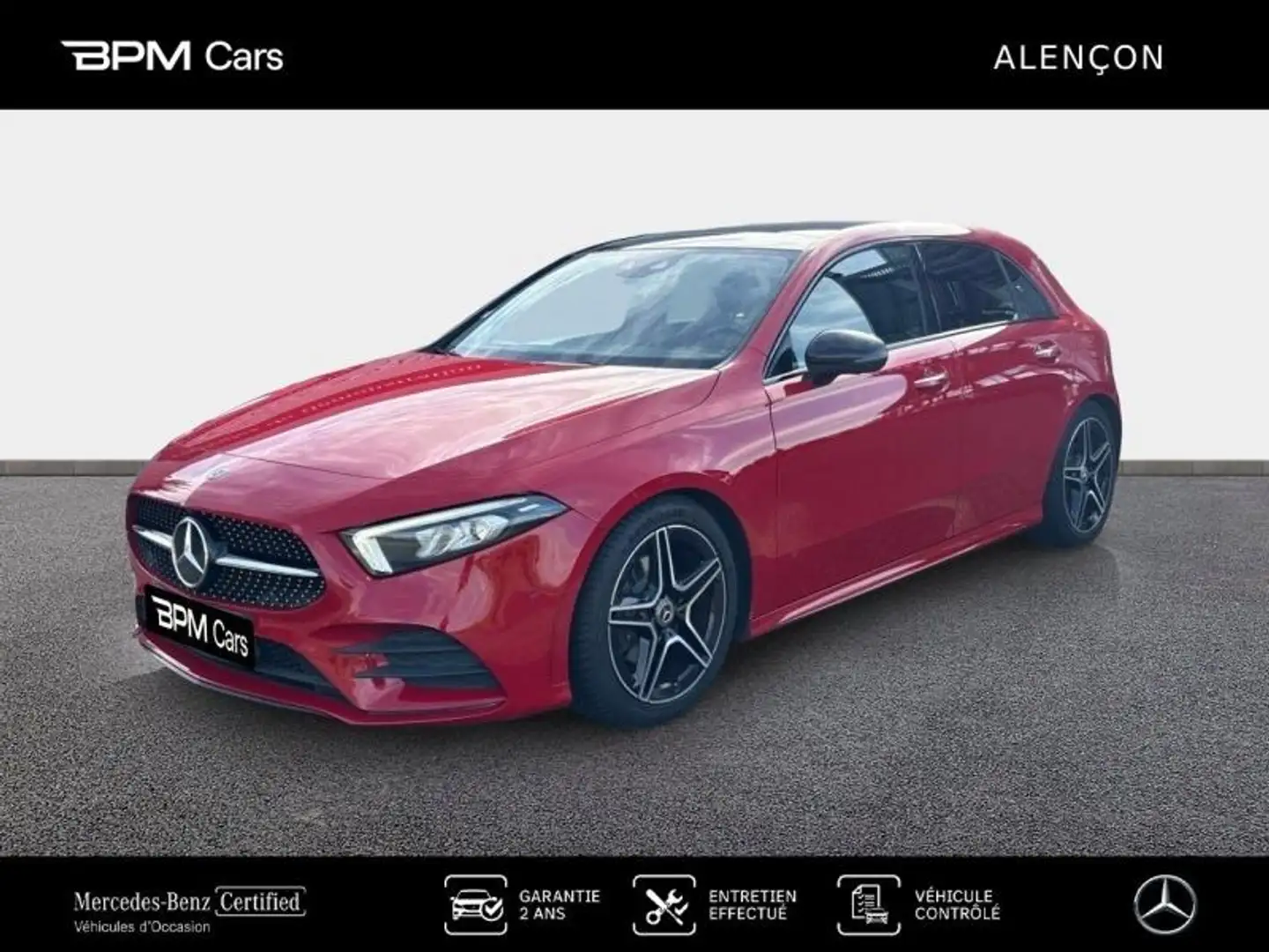 Mercedes-Benz A 180 180 d 116ch AMG Line 7G-DCT Rouge - 1