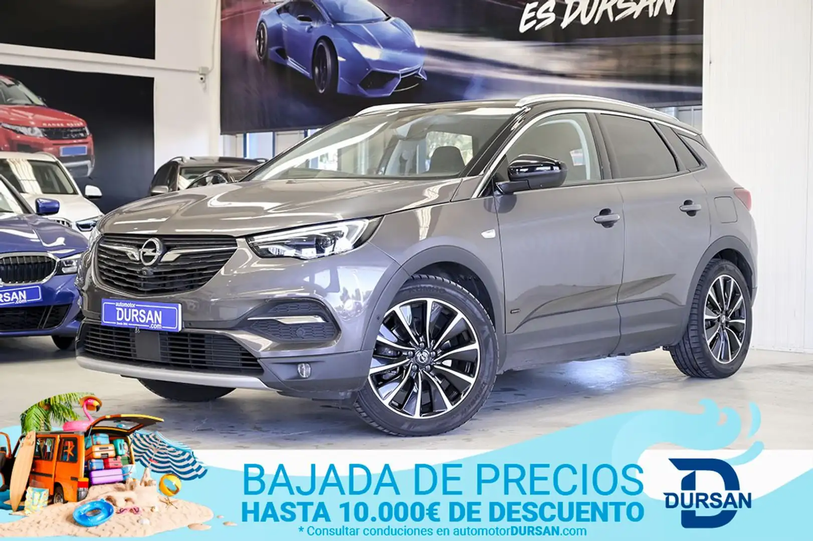 Opel Grandland X 1.6 Turbo Ultimate Auto 4x4 Gris - 1