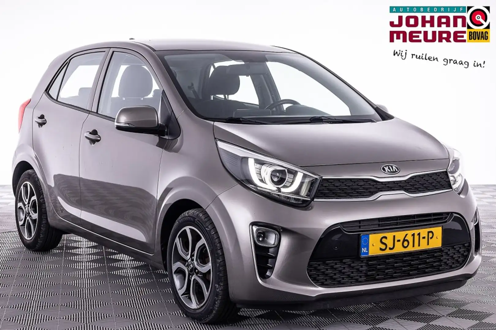Kia Picanto 1.0 CVVT DynamicPlusLine | ECC | NAVI | CAMERA | V Grijs - 1