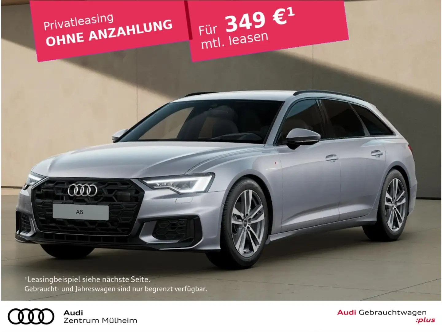 Audi A6 Avant 40 TDI S line Navi Matrix LED virtual ACC Zilver - 1