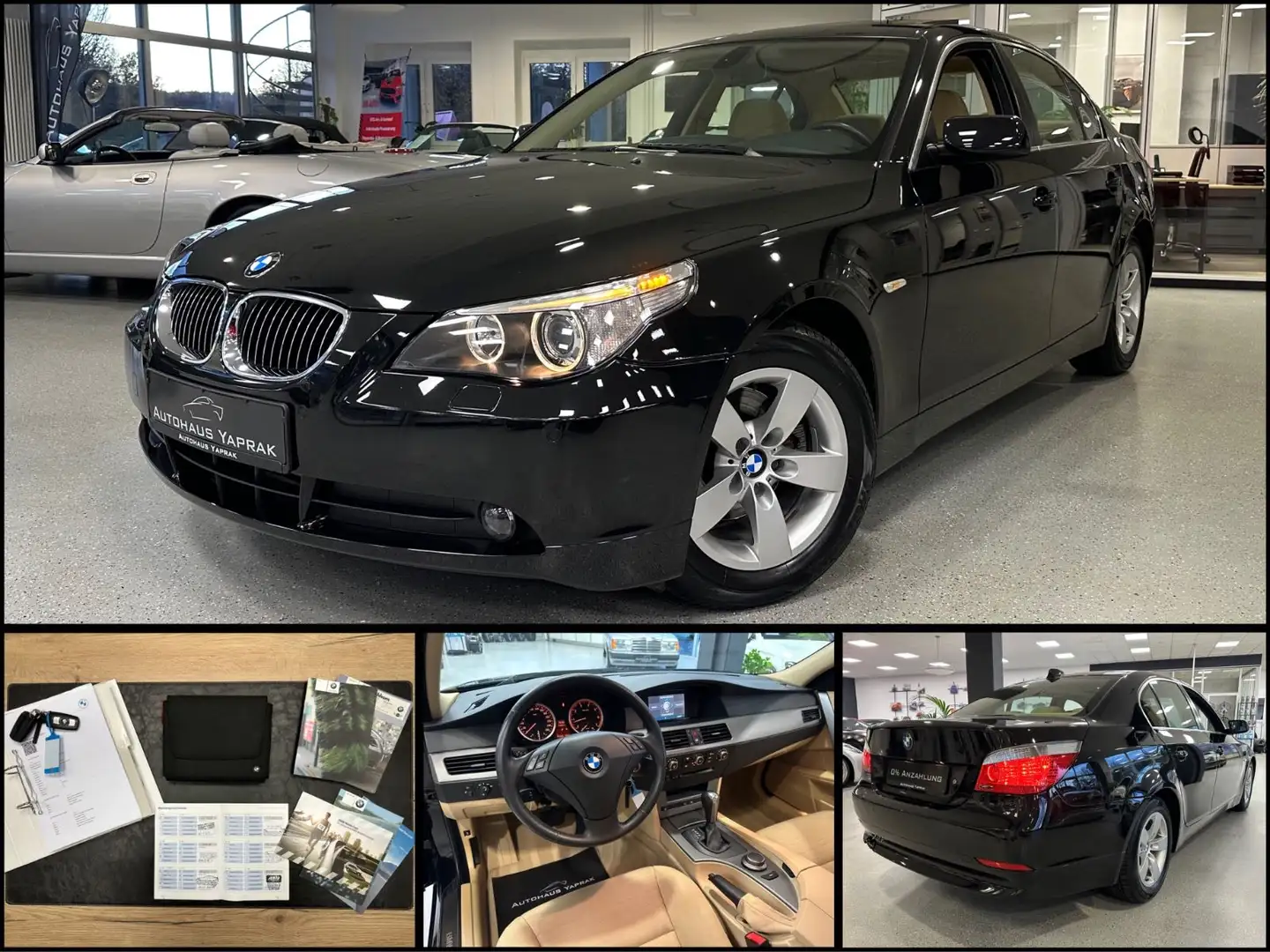 BMW 523 i Lim. Aut.|1HD|Historie|Service+Reifen neu Noir - 1