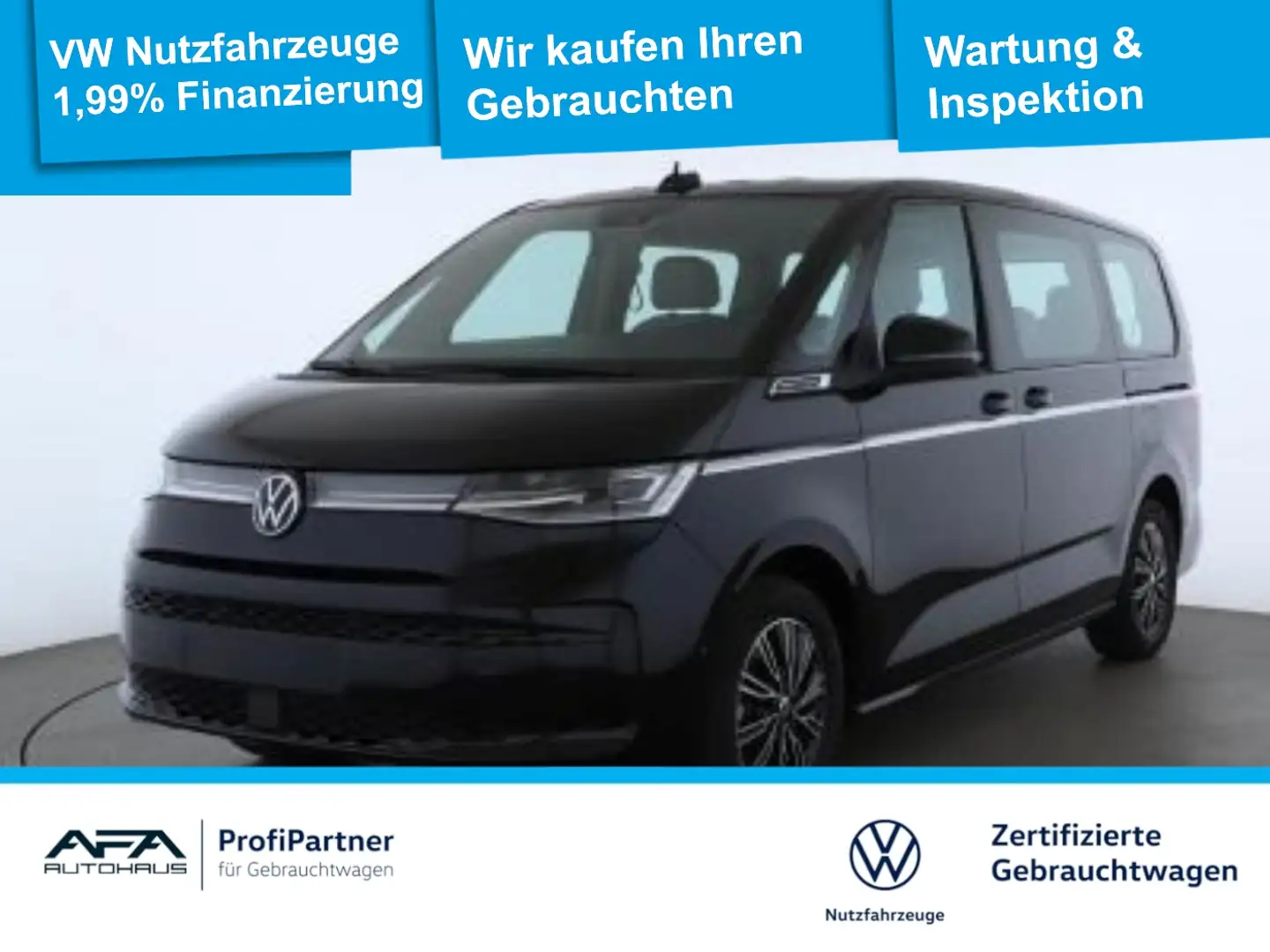 Volkswagen T7 Multivan 2.0 TDI STYLE lang DSG AHK*StdHz*Navi Schwarz - 1