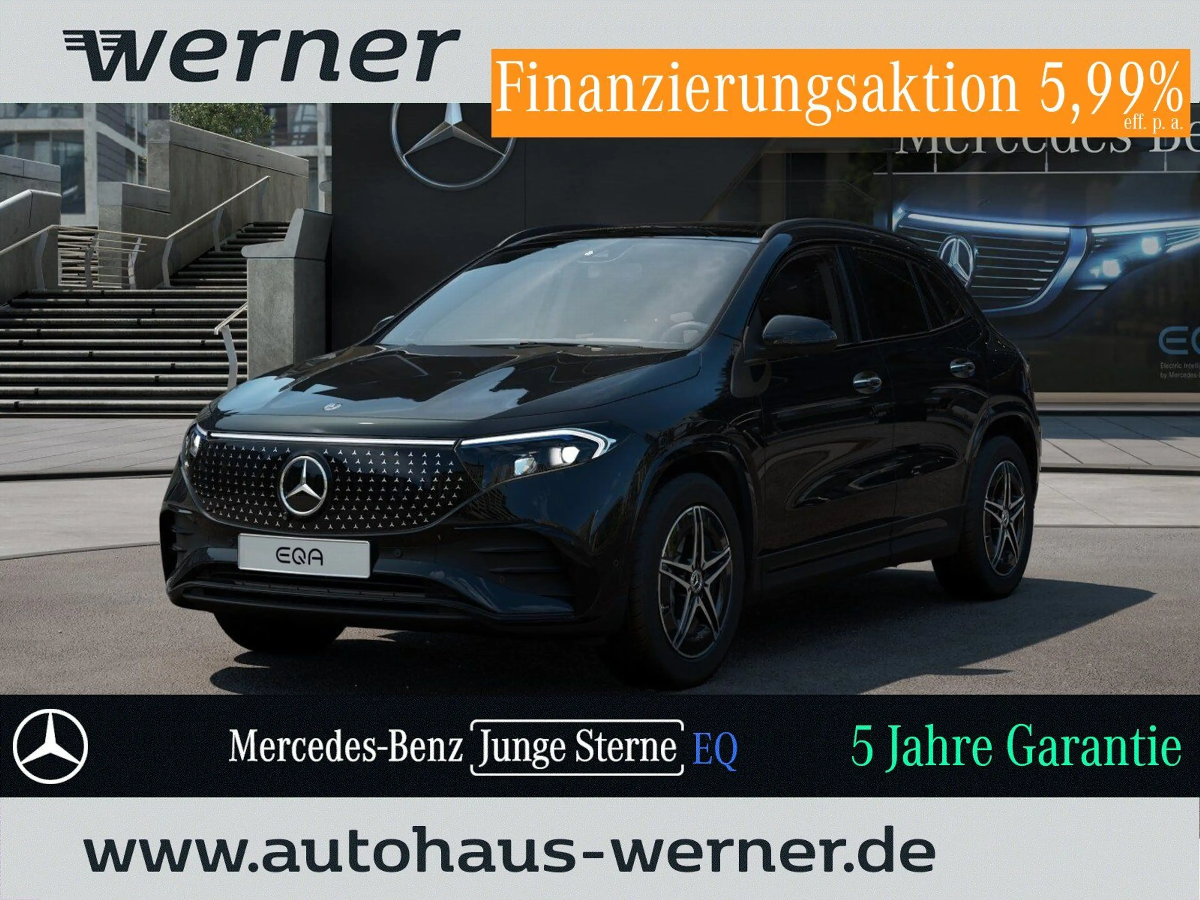 Mercedes-Benz EQA 300 4M AMG-PREMIUM NIGHT AHK PANO FAP MEMORY